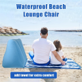 Inflatable Beach Cushion Lounge Chair,Leisure Beach Chair, Blue. 