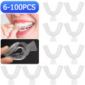6-100PCS Dental Orthodontic Teeth Corrector Silicone Braces Retainer Straighten Tools Teeth Capped for Adults Tooth Care Tools. 
