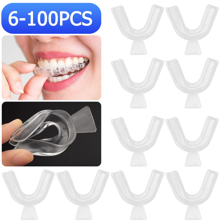 6-100PCS Dental Orthodontic Teeth Corrector Silicone Braces Retainer Straighten Tools Teeth Capped for Adults Tooth Care Tools