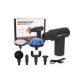Rechargeable 6 Gear Hot And Cold Compress Digital Display Massage Gun. 