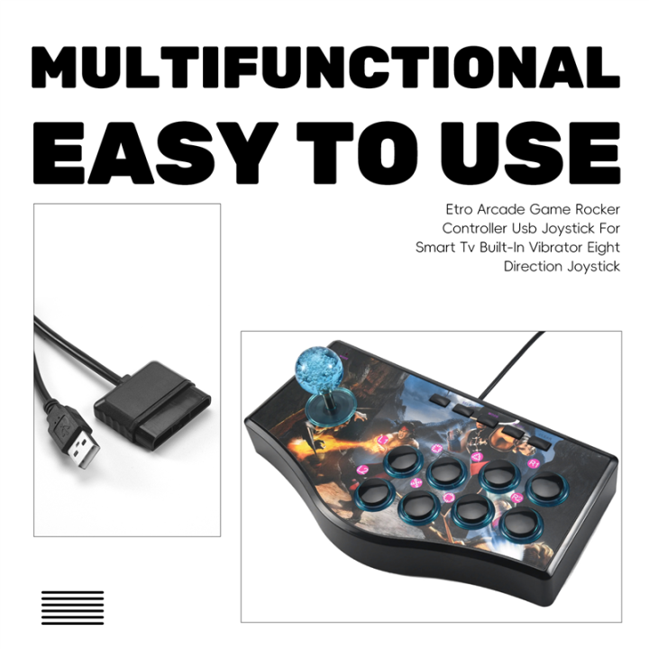 Retro Arcade Game Rocker Controller Usb Joystick For Ps2//Pc(No.A ...