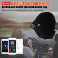 Wireless Bluetooth Music Hat Outdoor Velvet wool hat Headphone Winter Warm Beanie Speaker Removable Cap For Riding Cycling Run. 