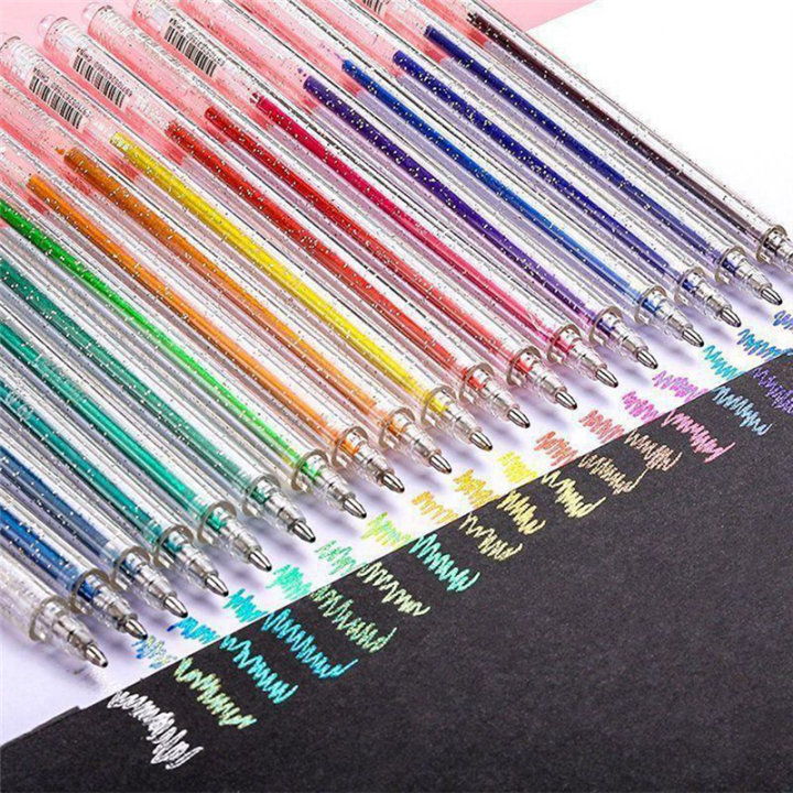 18%20PCS%20Flash%20Gel%20Pen%20Set%20Color%20Gel%20Pen%20Highlight%20Painting%20Notebook%20As%20Shown%20Plastic%20for%20Writing,%20Scrapbooking,%20Coloring%20and%20Greeting%20Cards.%20-%20Image%206