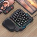 NUOS M3 One-handed Mechanical Gaming Keyboard RGB Backlit Portable Mini Game Keypad. 