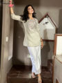 Aamayra Fashion House Pista Green Coloured Short Kurti For Women. 