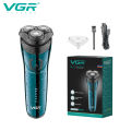 Rechargeable Wet And Dry Shaver Three Head Rotary Clean Shaver V-322. 