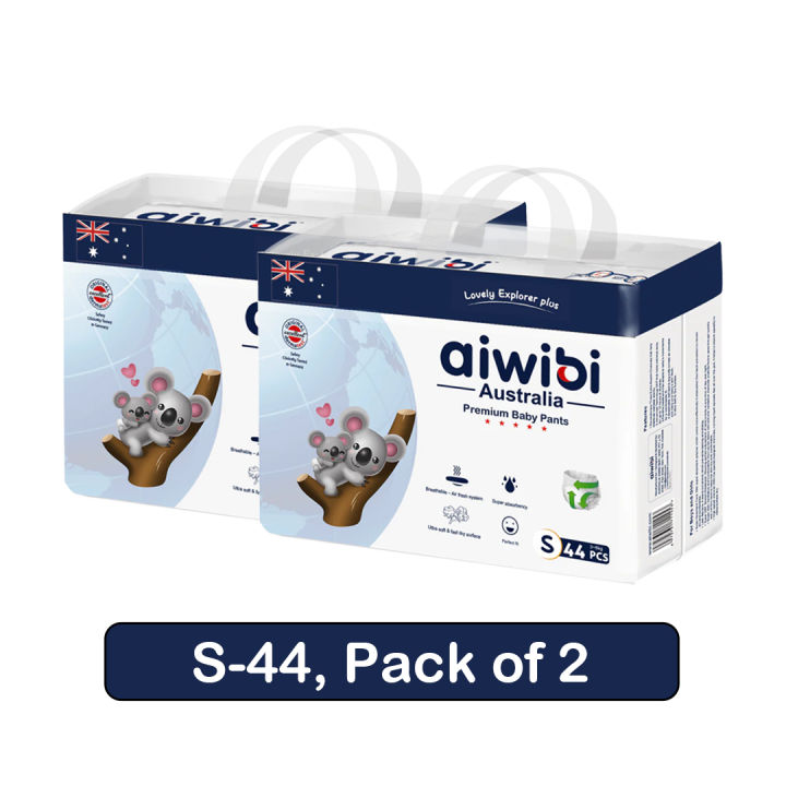 Aiwibi Premium Pant Diapers - S 44 Pack of 2
