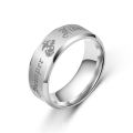 【Mega Sale】Wish Trendy Men's Personality Semper fidelis Ring Steel Ring. 