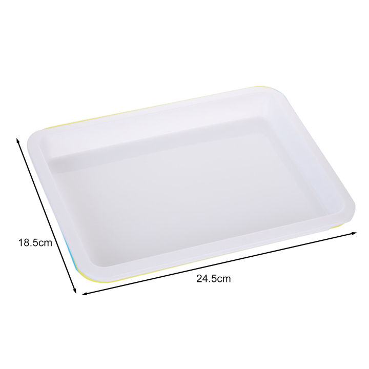 Modeow%20Colored%20Painting%20Plates%2010pcs%20Colorful%20Plastic%20Art%20Trays%20for%20Diy%20Projects%20Stackable%20Non-slip%20Design%20Easy%20to%20Clean%20for%20Stackable%20-%20Image%204