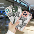 Jizetin for Realme X2 / Realme XT / OPPO K5 Back Cover Sketch Butterfly PU Leather For Girls Boys Soft Phone Case. 