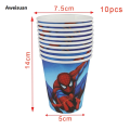 Aweisuan spiderman birthday decorations Hot Spiderman Birthday Party Paper Cups Plates Tablecloth For Kids Boys Spider man Baby Shower Party Decorations Party SuppliesBalloons. 
