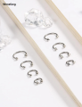 Wenefang 1PCS 16G Surgical Steel Nose Septum Horseshoe Hoop Earring Eyebrow Tragus Lip Piercing Ring Balls Spikes 6-12mm. 