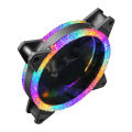 RGB Fan Shock-absorbent 3/4PIN Mute PC Case Heat Sink Radiator. 