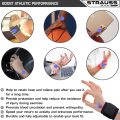 Strauss Wrist Support , Free Size, (Black) Comes in Pair | Durable Neoprene Material Wrist Support Band | Wrist Support Band - 1 Pair. 