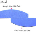 Monja Mini Nail File 100/180 Grit Double Side Washable Buffers Sponge Sanding UV Gel Polishing Block Manicure Pedicure Tool. 