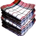 6 Pcs Black Check Design Cotton Kitchen Dish Towel. 