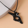 New League Legends Sheep Wolf Pendant Necklace Game LOL Kindred Eternal Hunters Rope Chain Necklace Couple Lover Valentine's Day Gif. 