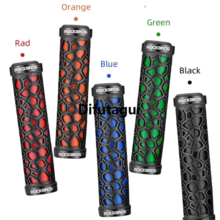 Difutagui%20ROCKBROS%20Cycling%20Bike%20Bicycle%20Handlebar%20Grips%20Rubber%20Lock-on%20Light%20Luxury%20Grip%20For%20MTB%20Folding%20Bike%20Fixed%20Design%20Bike%20Parts%20Fit%202.22cm%20-%20Image%205