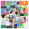 Artsy Home 50pcs Computer Related Network Error Theme Stickers. 