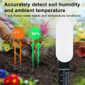 Tuya APP Real-Time Monitoring Smart ZigBee Soil Tester 3PCS Temperature Meter Moisture Humidity Sensor Plant Monitor. 