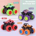 Hot Mini Four Wheel Drive Inertia Rotatable Off-road Toy Car Kid Power Friction Off Road Vehicle Model Toy For Kid Birthday Gift. 