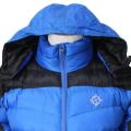 Two-Tone Silicon Down Jacket- Blue/Black. 