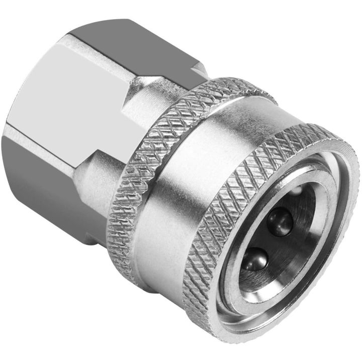 FORIDE%204X%20NPT%203/8%20Inch%20Male%20and%20Female%20Quick%20Connector%20Kit%20and%202%20Pieces%20NPT%203/8%20Inch%20Pressure%20Washers%20Quick%20Connector%20Plug%20-%20Image%203