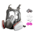 1 Set Full Respirator Nuclear Mask with Filters Protection Dust Mask for Painting Protection. 