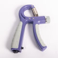 Light Purple Color Adjustable Counting Gym Gripper Trainer Exercise Hand Grip Strengthener Of 10 to 100kg With Counter. 