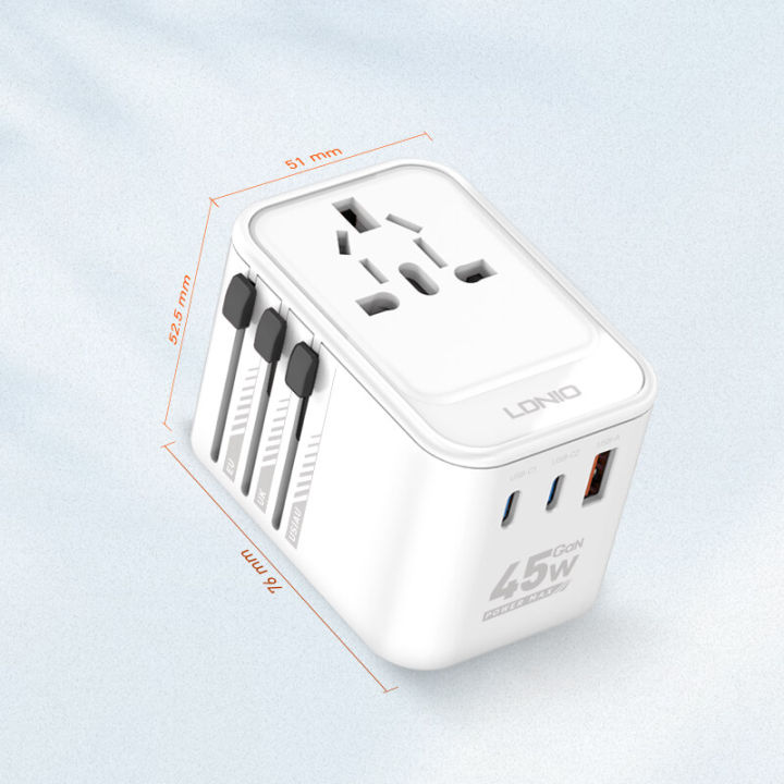 LDNIO%20Z8%2045W%20GaN%20All-in-One%20Universal%20Travel%20Adapter%20-%20PD%20Fast%20Charging%20for%20Laptop,%20iPhone,%20Android%20-%20with%20UK/EU/AU/US%20Plugs%20-%20Image%206