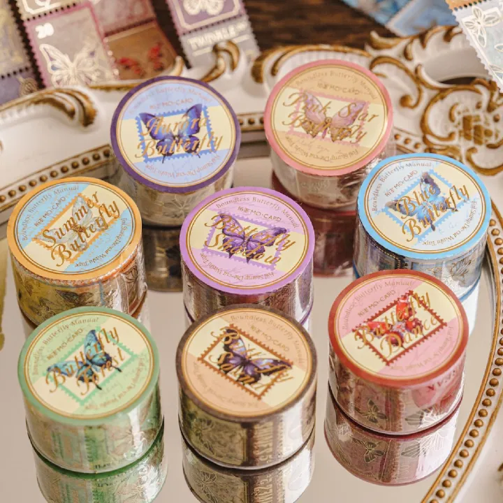 RHS%20Online%20Boundless%20Butterfly%20Spectrum%20Series%20Hot%20Stamping%20Stamp%20Die-cutting%20Masking%20Tapes%20Decorative%20Sticky%20Washi%20Tape%20for%20Journaling%20Diary%20DIY%20Crafts%20Scrapbooking%20-%20Image%202