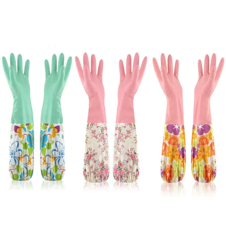 3%20Pair%20Household%20Latex%20Cleaning%20Gloves%20Apron,%20Dish%20Washing%20Gardening%20Laundry%20Kitchen%20Rubber%20Long%20Gloves%20Without%20Fluff%20Inside%20Single%20-%20Image%203