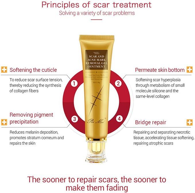 Scar Removal Cream - TCM Scar Cream for Surgical Scars, Acne Skin Care Cream, Acne Treatment Cream for Scars, Burns, Stretch Marks, Acne Spots