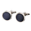 Round Woven Fabric French Studs Mens Cufflinks Shirt Cuff Buttons Unisex. 