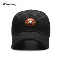 Wenefang Disan Sa Spring and Summer New All-over Printed Plaid Hat Women's Black Presbyopic Baseball Cap Men's Outdoor Sun Protection .... 