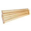 JAERBEE Natural Color Natural Bamboo Single Pointed Afghan Tunisian Crochet Hooks Needles 25.5Cm-25Cm Long,1 Set(12 Pcs/Set). 