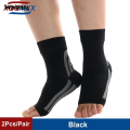 Wenefang Sutuiying 1Pair Ankle Brace, Plantar Fasciitis Sock with Foot Arch Support Fashion Portable Reduces Swelling Heel Spur Pain. Injury Recovery for Sports. 