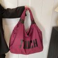 Versatile Multi-functional Oxford Cloth Big Tote Cloth Portable Solid Color Shoulder Bag Anti-splash Water Commuting Handbag Large Capacity Mommy Bag School. 