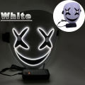 New Creative LED Halloween Clown Glow Mask White Green Blue Red Crying Smile Clown. 