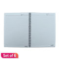 Paperline Black B5 Note Book 30 Pages Set of 6. 