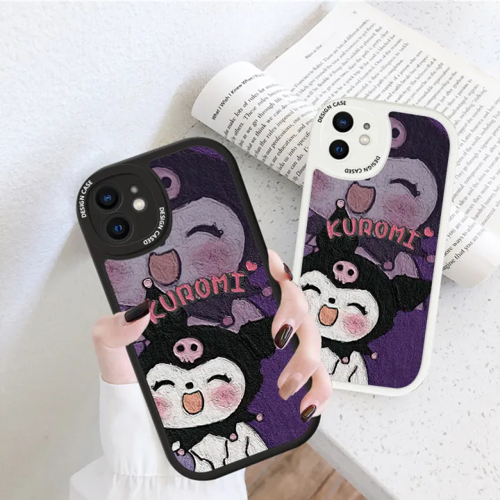 FELMYST%20for%20Realme%20C53%20Narzo%20N53%20Back%20Cover%20PU%20Leather%20Kuromi%20Pattern%20Soft%20Silicone%20Edge%20Phone%20Case%20-%20Image%203