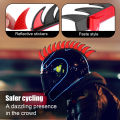 Reflective Motorcycle Helmet Mohawk Spikes Rubber Camber Saw with Red Helmet Decals(Helmet Not Included). 