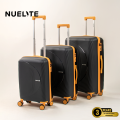 NUELITE KANSAI Set of 3 Luggage | 8 Wheel Spinner Trolley Bag | Anti-Theft Zipper Integrated Lock Extra Security | Multi Color Design Hard Shell Suitcase. 