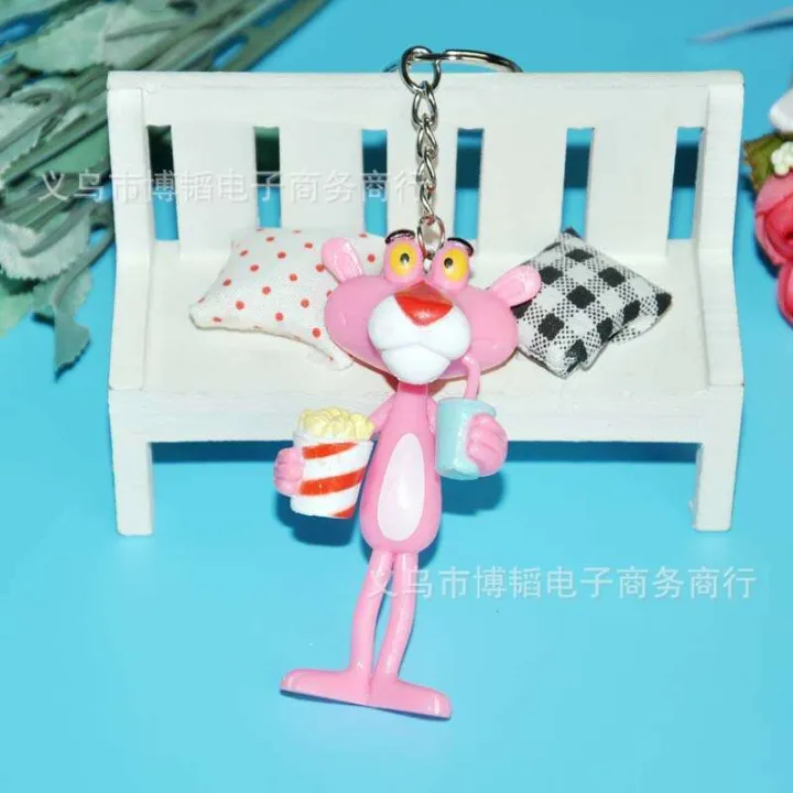 8cm%20Korean%20Cute%20Creative%20Cartoon%20Naughty%20Pink%20Panther%20Plush%20Keychain%20Ring%20Womens%20Bag%20Pendant%20-%20Image%202