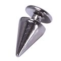 100pcs/set 9.5mm Silver Cone Spikes Screwback Studs DIY Craft Cool Rivets Punk. 
