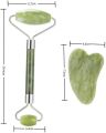 Jade Roller & Gua Sha Set for Face | Lymphatic Drainage Massage Tool | Anti-Aging Skin Tightening | Reduces Wrinkles & Fine Lines. 