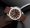 SKMEI 9286 Simple Japan Quartz Movement Wristwatch For Unisex - Brown. 