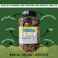 Nibble Dog Treats - Dental delight treats ( Peanut butter and Herbs) 750gm. 