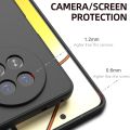 Silicone Case for Realme 12 / 12x 5G - Camera Protective Flexible Phone Back Cover - Black. 
