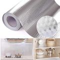 Aluminum Foil Self Adhesive Anti Mold And Heat Resistant Kitchen Multipurpose Wallpaper - 60cm x 200cm. 